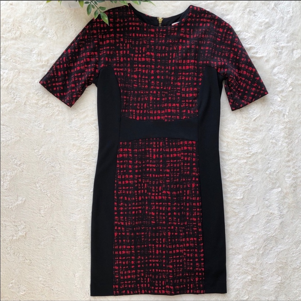 Michael Kors red and black dress